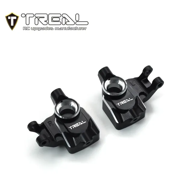 TREAL UTB18 Capra Aluminum 7075 Front Steering Knuckles Inner Portal Covers Set (2P) - Black