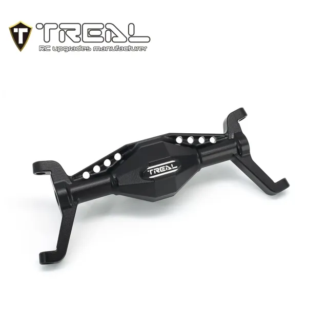 TREAL UTB18 Capra Front Axle Housing, Aluminum 7075 CNC Machined w C Hubs One Piece Design - Black