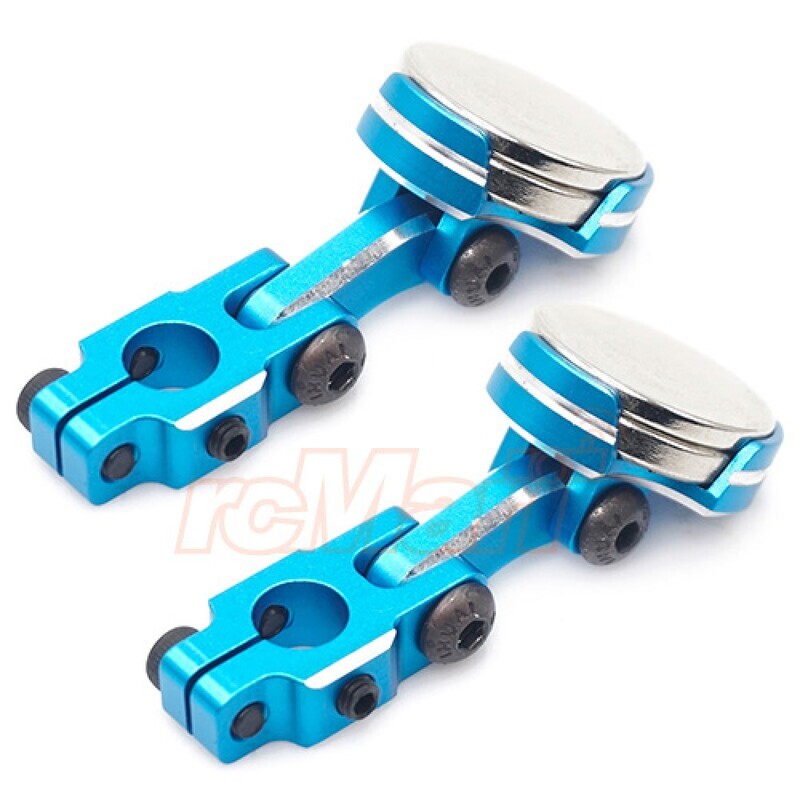 ALUMINIUM CNC MAGNETIC INVISIBLE BODY MOUNTING SYSTEM 2PCS - BLUE