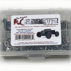 Stainless Steel Screw Kit: Arrma Big Rock 3s 4x4