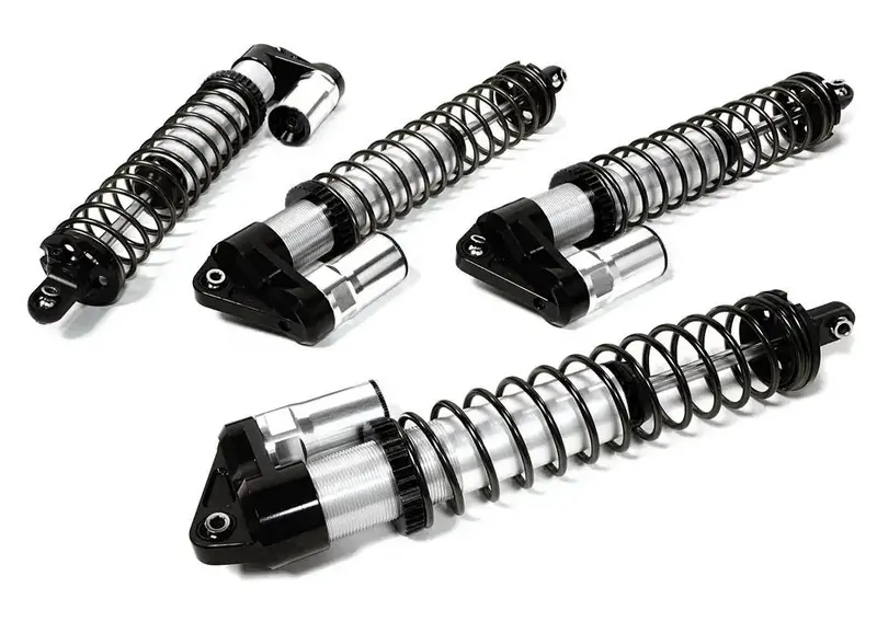 Billet Machined Piggyback Shock Set (4) for Traxxas X-Maxx 4X4 C27097SILVER 