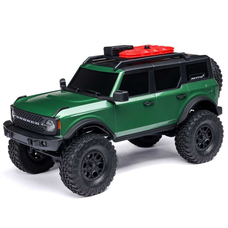 1/24 SCX24 Ford Bronco 4X4 RTR Brushed Rock Crawler (Battery & Charger Included),Green