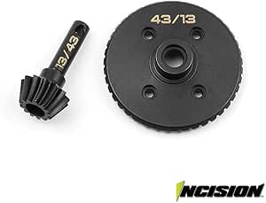 Vanquish Incision AR60 38T 13T Gear Set Black For Axial 1/10
