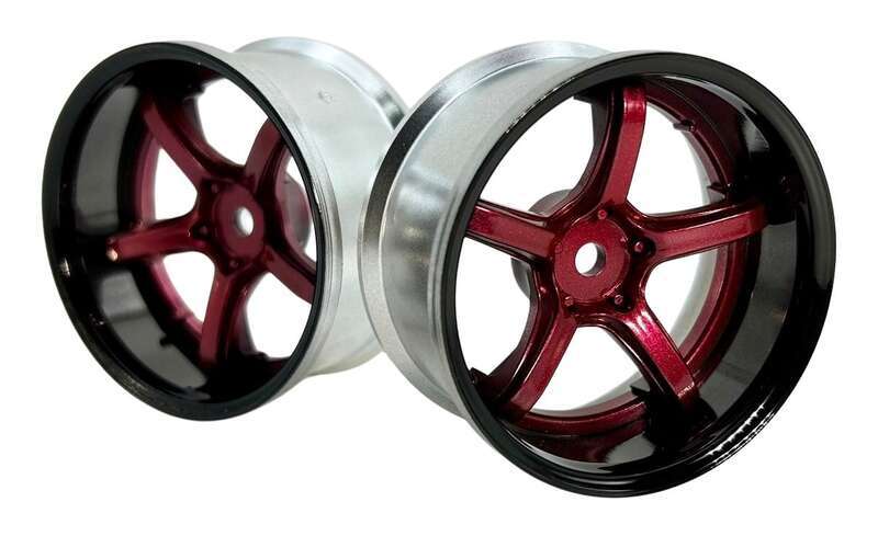 LAB – Emotion T5R2P Wheels Offset 6mm – Black Candy Red