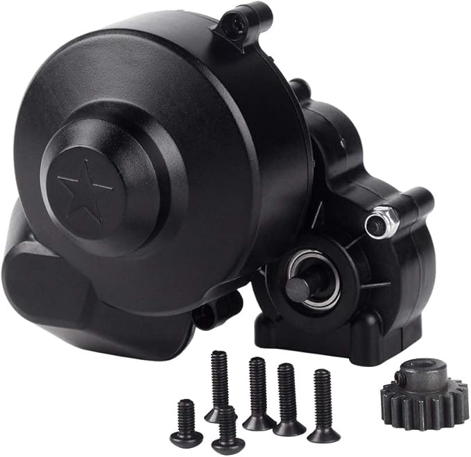 NJORA Complete Center Gearbox Transmission Box with Gear for Axial SCX10 SCX10 II