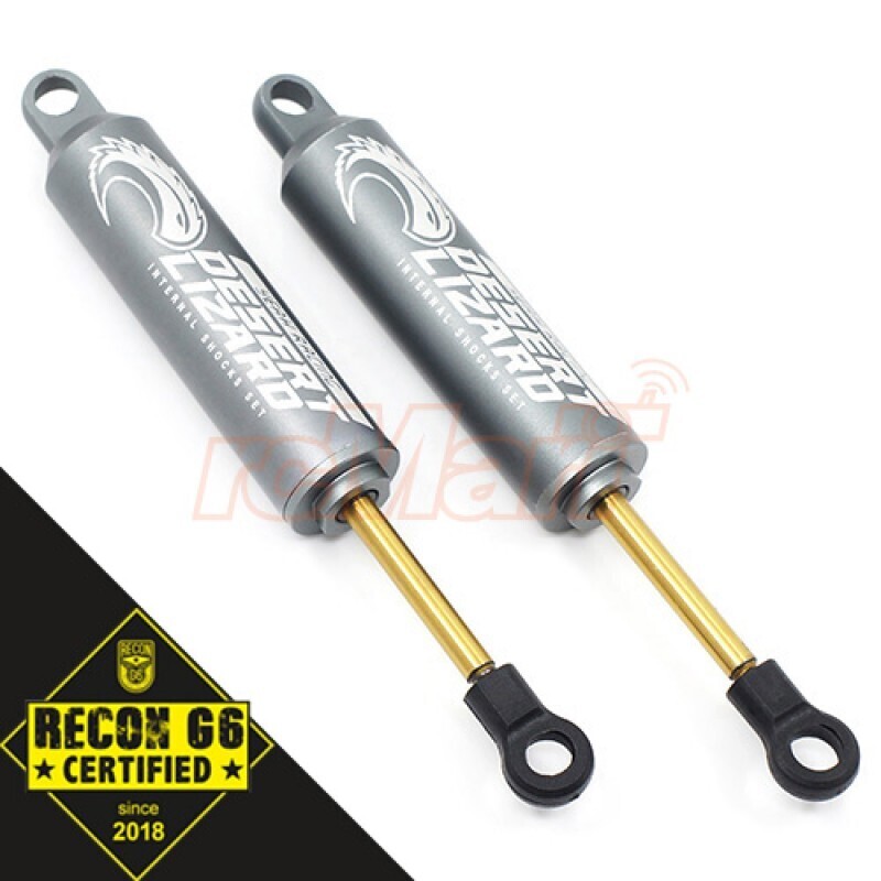 90mm Desert Lizard Two Stage Internal Spring Damper Pair - Gun Metal