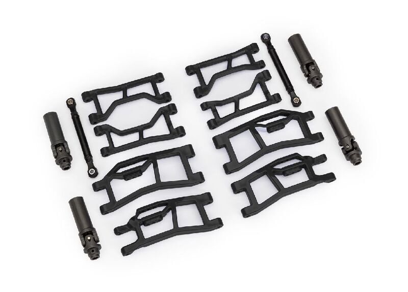 Traxxas Suspension kit, Mini Maxx WideMaxx, (front&rear) - Black