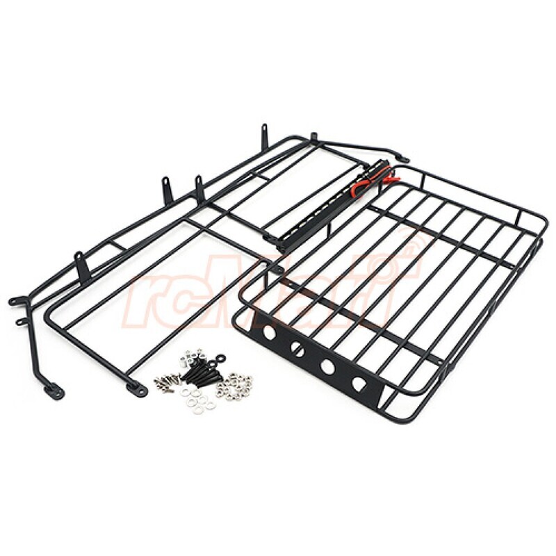 Yeah Racing Metal Roll Cage w/ Luggage Tray & Super Bright LED Light Bar Fits TRX-4