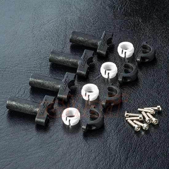 MST 5.8mm Adjuster Set 4 pcs White For RC Drift