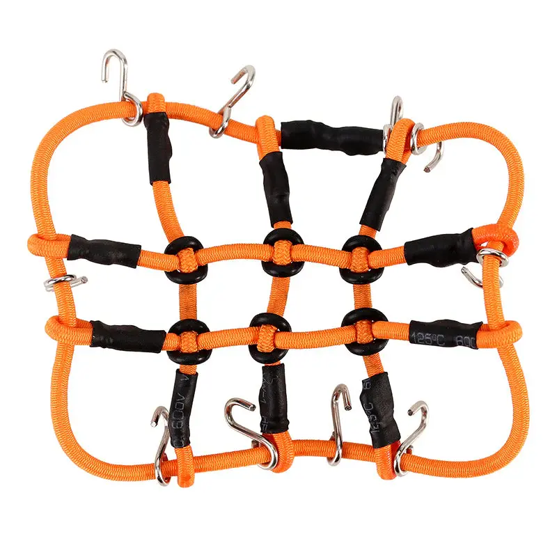 INJORA Mini Elastic Luggage Net Scale Accessories for 1/24 1/18 RC Crawlers - Orange