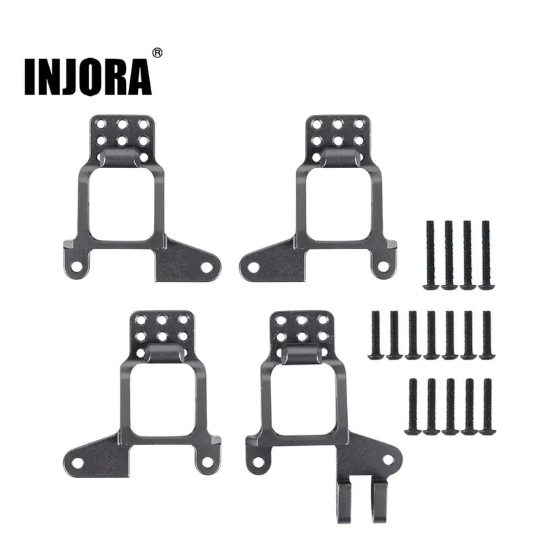 INJORA 4PCS Aluminum Front & Rear Shock Towers Mount for TRX4 #8216