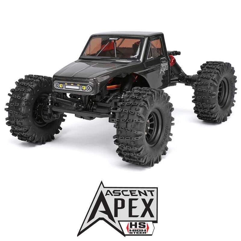 Redcat Ascent-18 APEX - 1/18 Scale Brushless Electric Rock Crawler - Gray