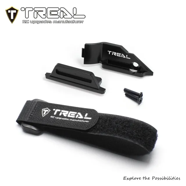 TREAL Battery Holder Flex Strap Hold-Down Mount Set CNC Upgrades for 1/16 Mini Maxx