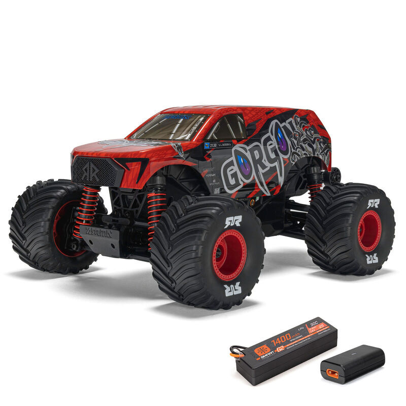 Arrma 1/16 GORGON GROM Brushed 4x4 RTR (B&C Incl) Red