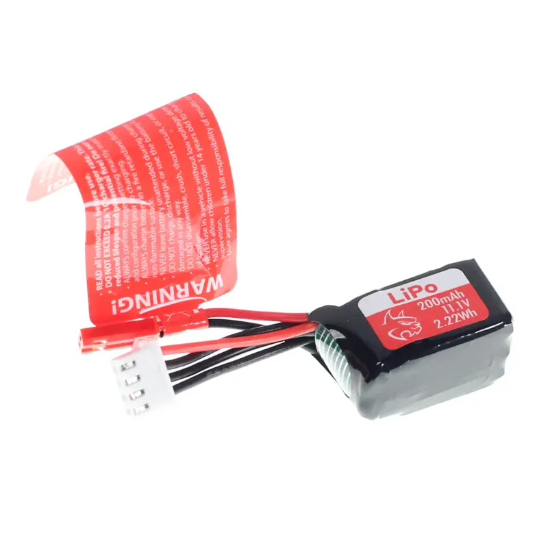 11.1V 3 cell Lipo Battery (200mah)(JST) Ascent Apex 18 RER42141