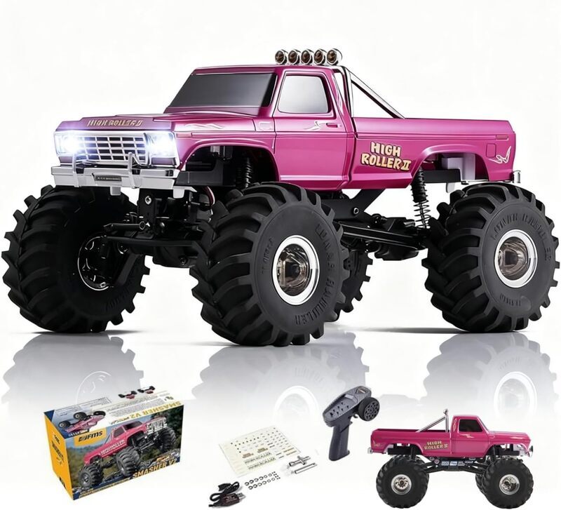 FMS 1:24 FCX24 Smasher Monster Truck RTR 4WD Red