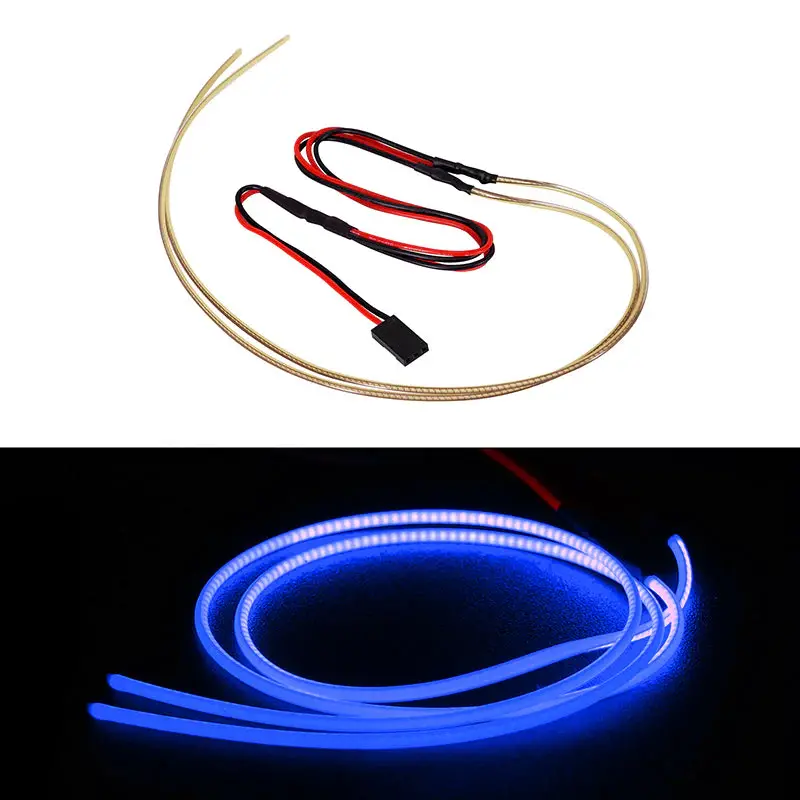 INJORA Flexible Cuttable LED Strip Lights for RC Cars (Dark Blue)