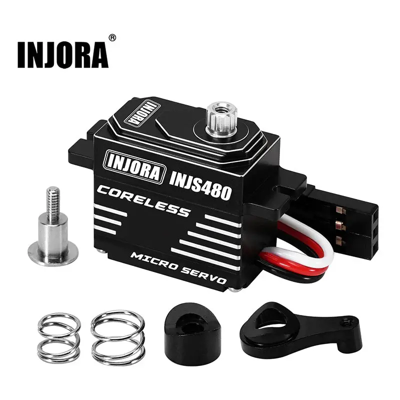 INJORA INJS480 Coreless Micro Servo with Servo Saver for Losi Micro-B Micro-T