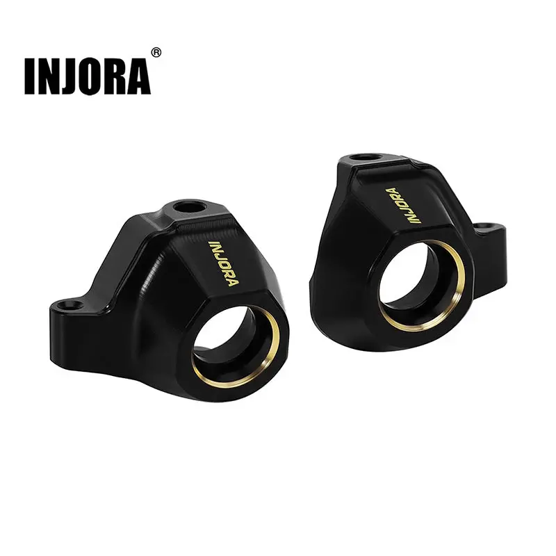 INJORA Black Brass Steering Knuckles for 1/30 Axial SCX30