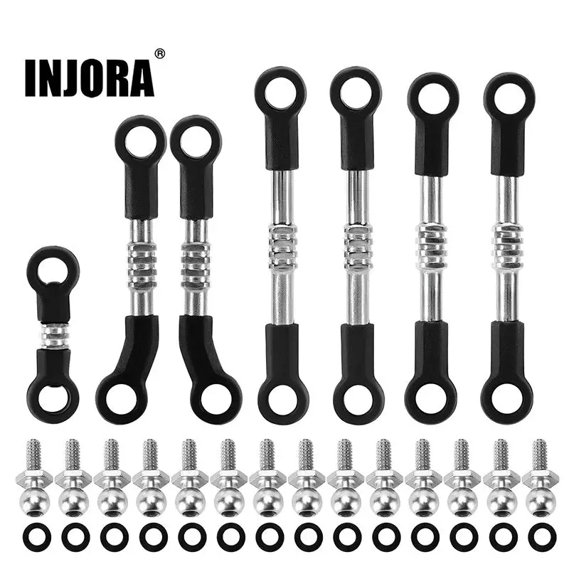 INJORA Adjustable Stainless Steel Links Set for Losi Micro-B Micro-T