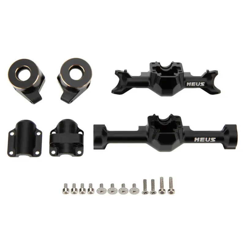 MEUS Racing SCX30 Axle Housing with Diff Covers and Steering Knuckles for 1/30 Axial SCX30 RC Crawler