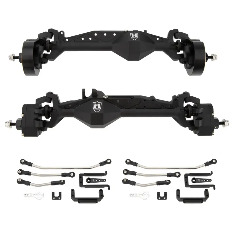 MEUS Racing CHEAT CODE Capra 1.9 Isokinetic Axles Kit for Axial Capra 1.9 UTB and DIY SCX10 SCX10 II Black 4WS Axles Complete