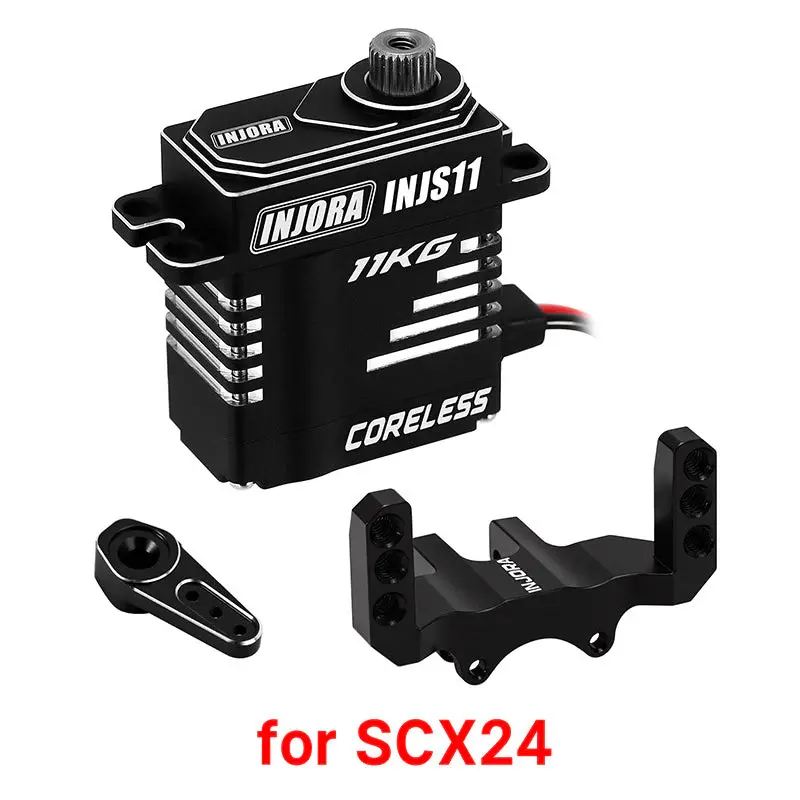 INJORA 11KG Coreless High Torque Micro Servo for 1/24 SCX24 AX24 INJS11-24BK
