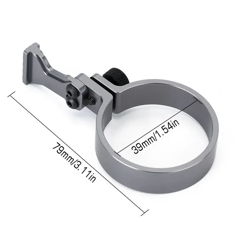 INJORA One-handed Control Adaptor Transmitter Steering Wheel for TQI Remote Controller grey