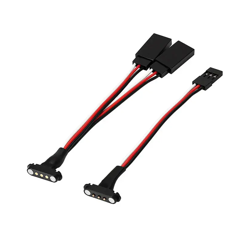 INJORA Magnetic Snap-on JR 1-to-2 Y Cable for RC Models