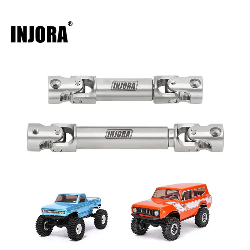 INJORA Stainless Steel Drive Shafts for 1/18 Redcat Ascent-18