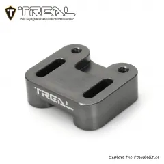 TREAL Aluminum 7075 Adjustable Servo Mount Bracket for Axial SCX6 Jeep Wrangler Trail Honcho-Titanium