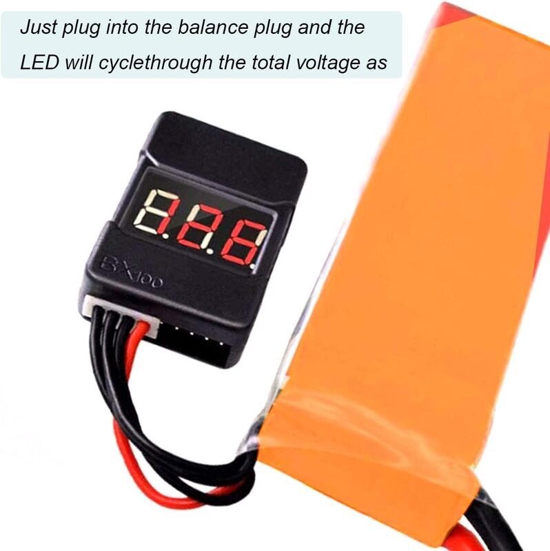 2in1 1-8s Lipo RC Battery Low-Voltage Buzzer Alarm