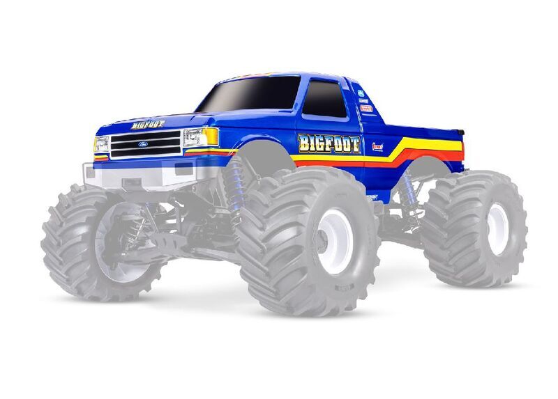 Traxxas Body, Bigfoot No. 8 Replica (painted, decals applied)