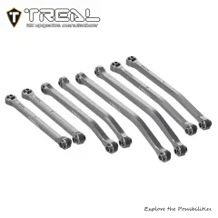 TREAL 7075 Aluminum High Clearance Chassis Links(8P) Set for Axial SCX30