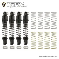 TREAL Aluminum Shocks Absorber (4P) 23mm for Axial SCX30 Titanium