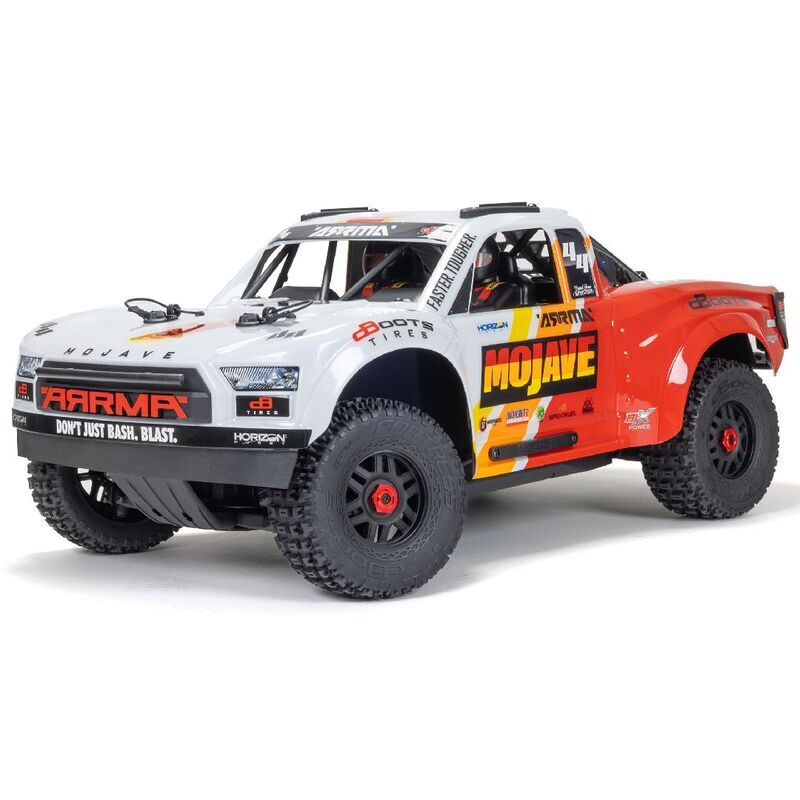 Arrma 1/8 MOJAVE 4x4 4S Brushless Scale Desert Truck - White/Red