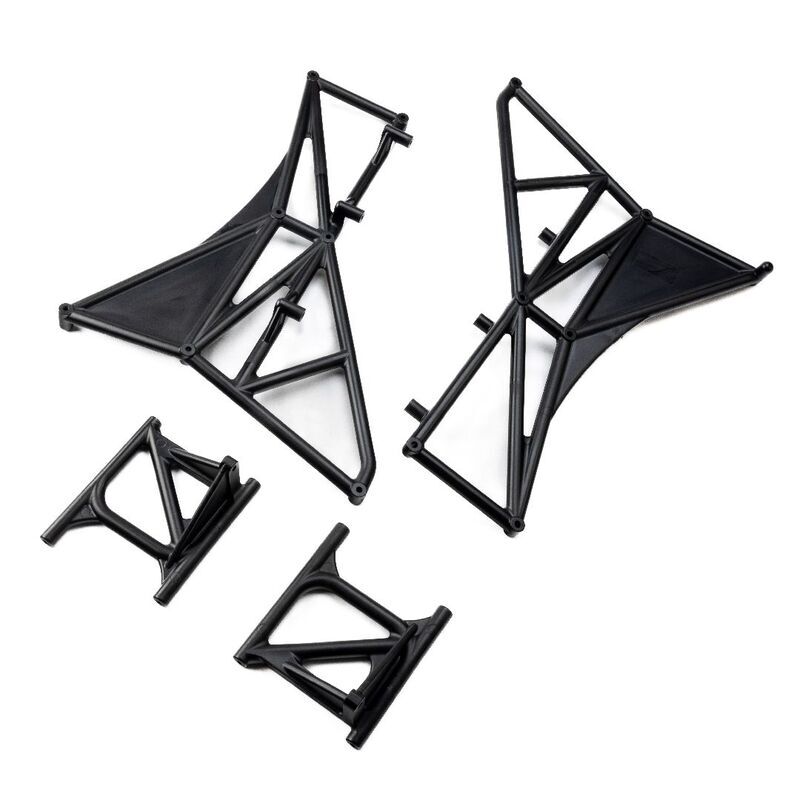 Losi Fender Mounts and Cage, Rear, L/R: 5IVE-T 3.0