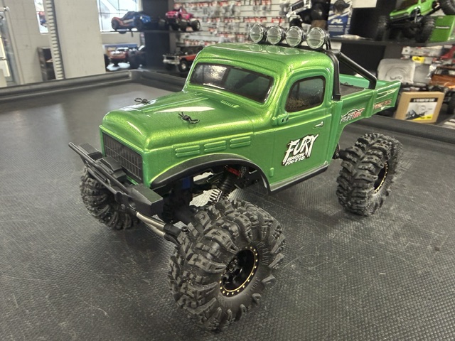 USED-Furitek FX118 FURY WAGON RTR BRUSHLESS 1/18 RC CRAWLER KIT (Green)