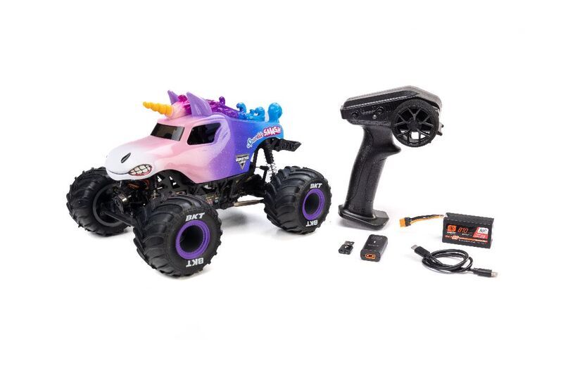 Losi 1/18 Mini LMT Sparkle Smash Brushed Monster Truck 4X4 RTR