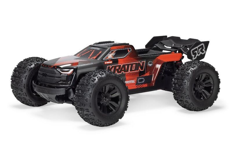 Arrma 1/16 Mini KRATON 223S Brushless DSC 4x4 RTR - Black/Red